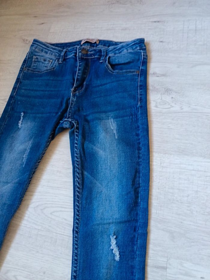 Jeans 36 S femme fermeture éclair mybestiny tbe - photo numéro 4