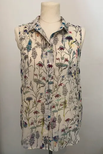 Chemise sans manches H&M à imprimé floral – Taille S