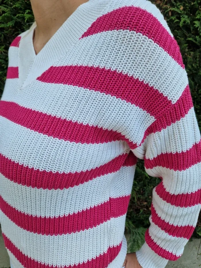 🌸 Jolie Pull rayé - Amisu - Taille 38 (M) 🌸 - photo numéro 4
