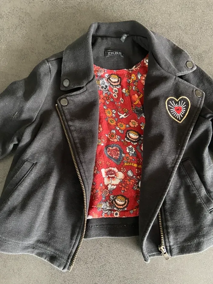 Ensemble veste pantalon T-shirt pull ikks fille hiver 3 ans - photo numéro 6