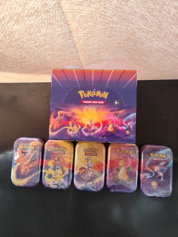 Artset mini tin pouvoir de Kanto + carton de display