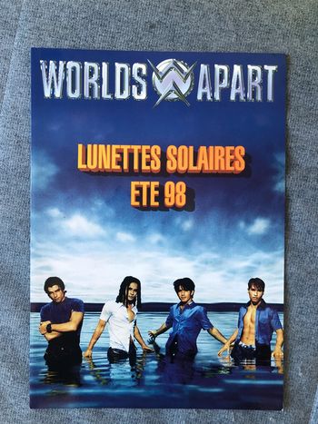 Livre fiche Worlds Apart été 1998 poster affiche rare
