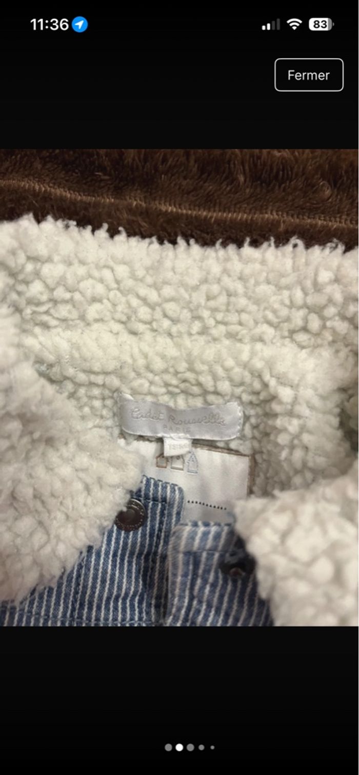 Veste en jean bébé cadet Rousselle - photo numéro 5