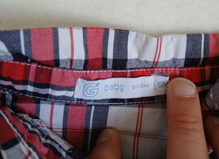 T-shirt/chemise marine 6 mois - photo numéro 3