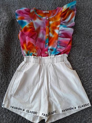 Combinaison short fille