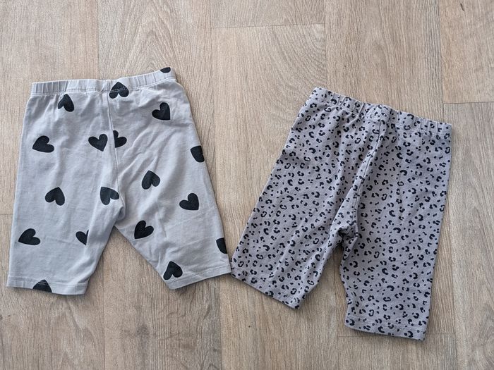 Lot de 2 shorts cyclistes pantacourts h&m 6-7 ans - photo numéro 2