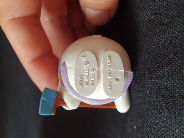 Figurine Bouli avec balai Roda Hauteur 5,5 cm Vintage - photo numéro 3