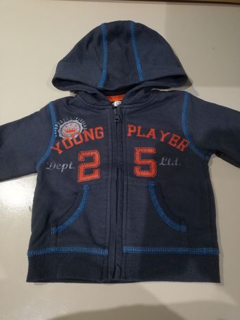 Gilet à zip garçon 9 mois kitchoun marine