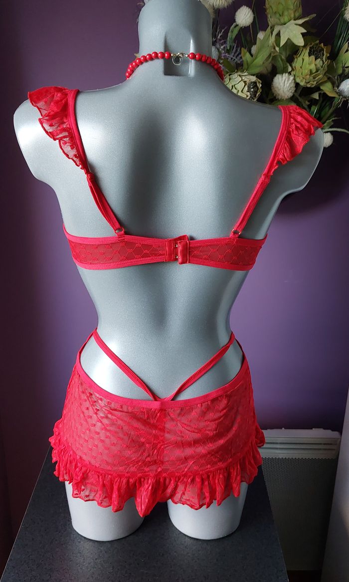 Nuisette (2 pièces) au style glamour et romantique - Taille M/L 38-40 - photo numéro 7