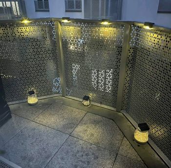 Lot de 4 appliques solaires décoratives