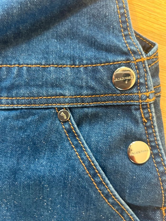 Robe en jeans salopette Jacadi 12 ans neuve avec étiquette robe Jacadi 2025 - photo numéro 5