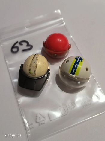 Playmobil lot 3 casques moto