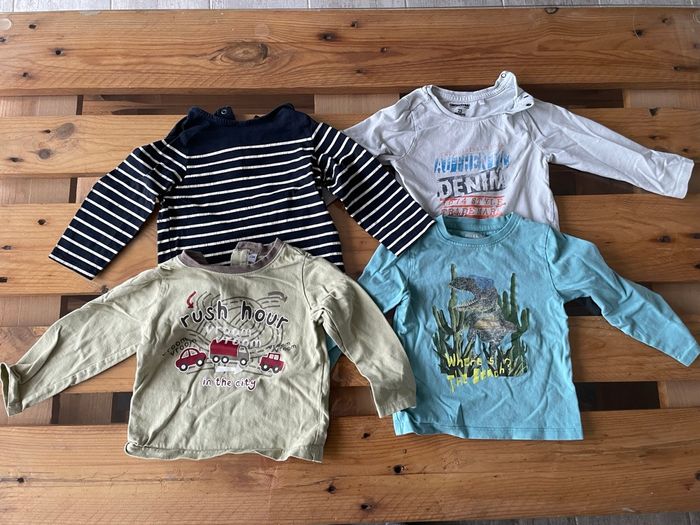 Lots de tee shorts manches longues