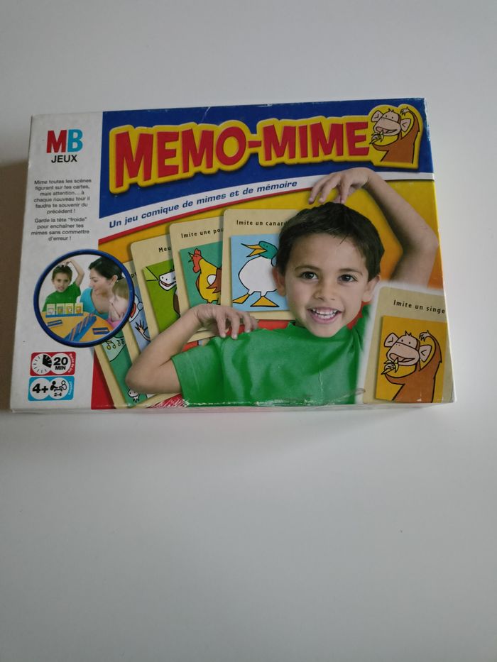 Mémo mime mb jeux complet