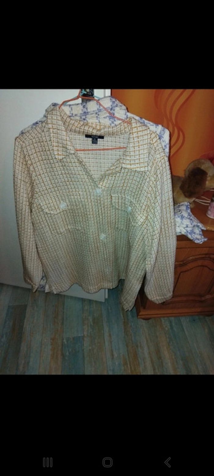 Surchemise légère à carreaux