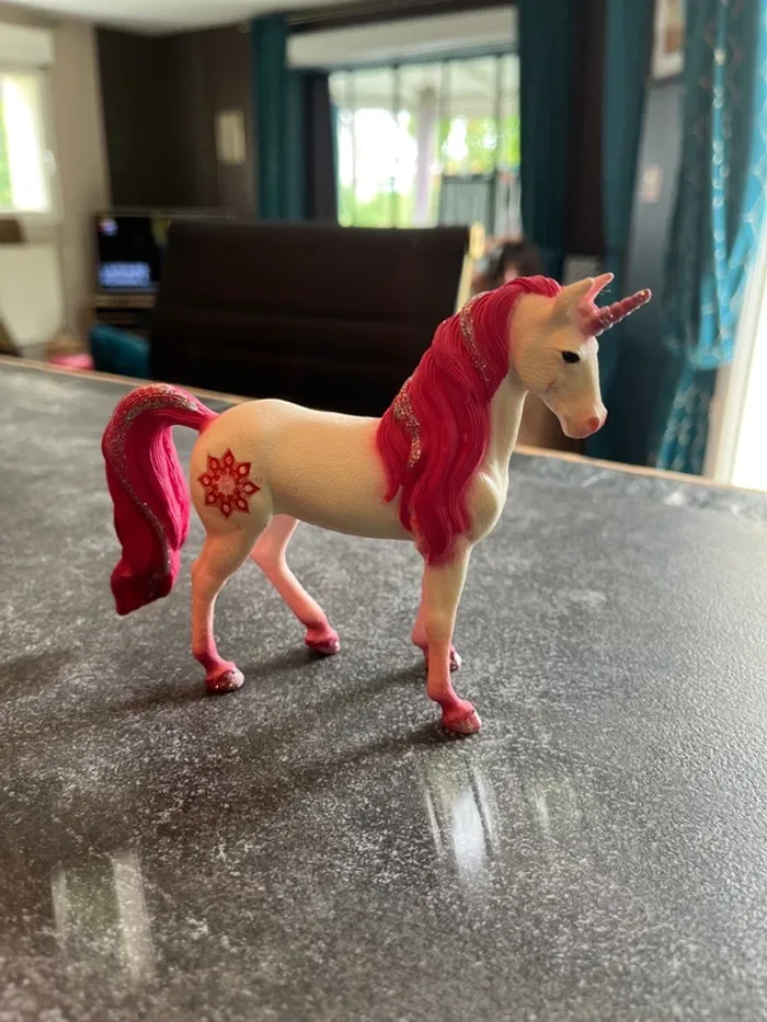 Licorne jument mandala rose schleich - photo numéro 2
