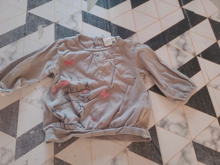 Haut manches longues disney fille 6 mois