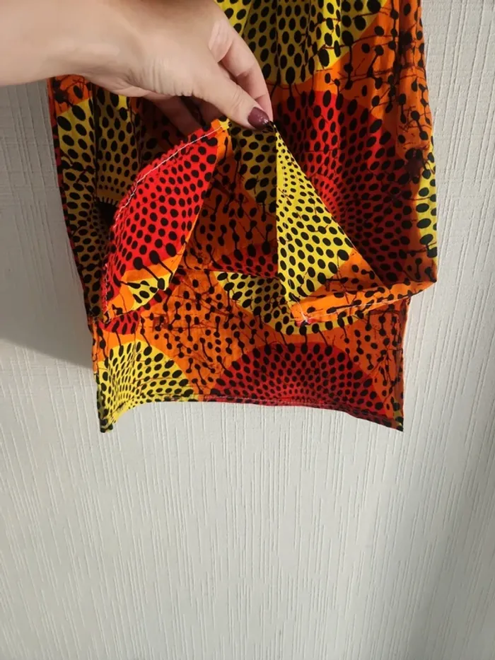Robe tissu Wax artisanale 3 ans - photo numéro 10