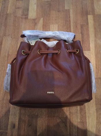 Sac fossil neuf marron
