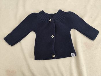 Gilet naissance, bleu 👣