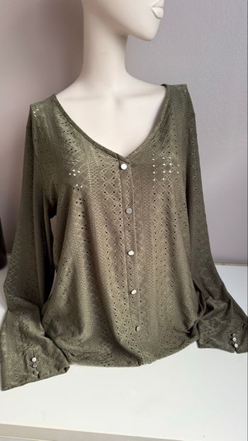 Blouse kaki kiabi L excellent état 