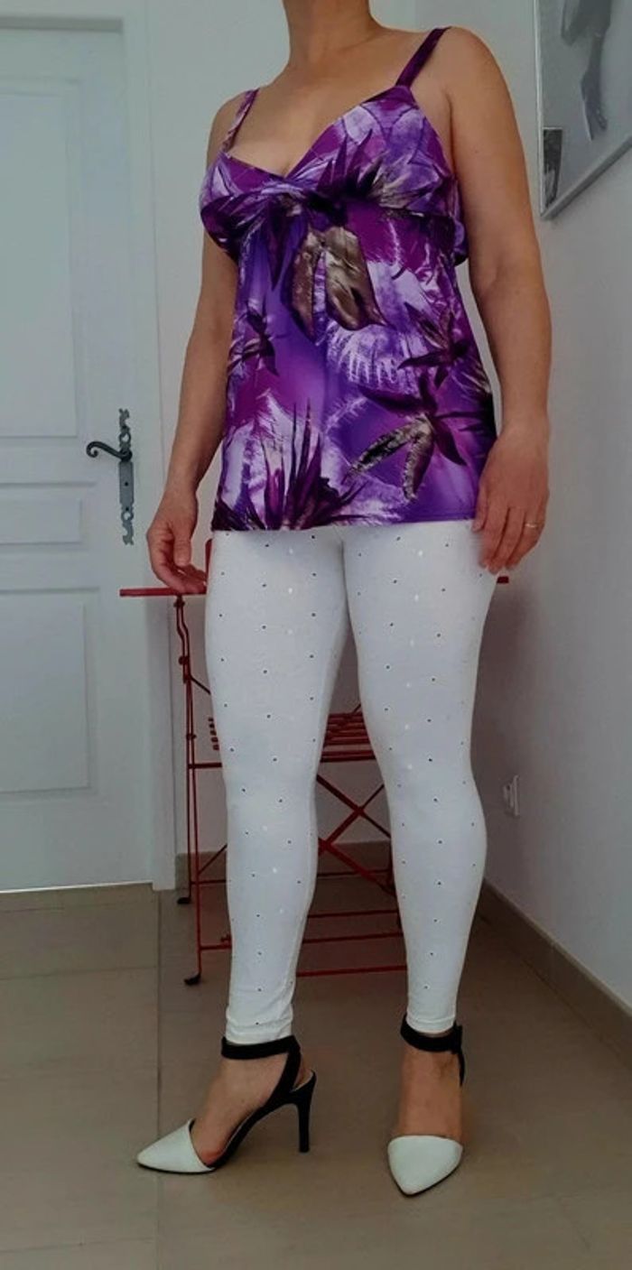 Leggins vintage en broderie anglaise - Taille S