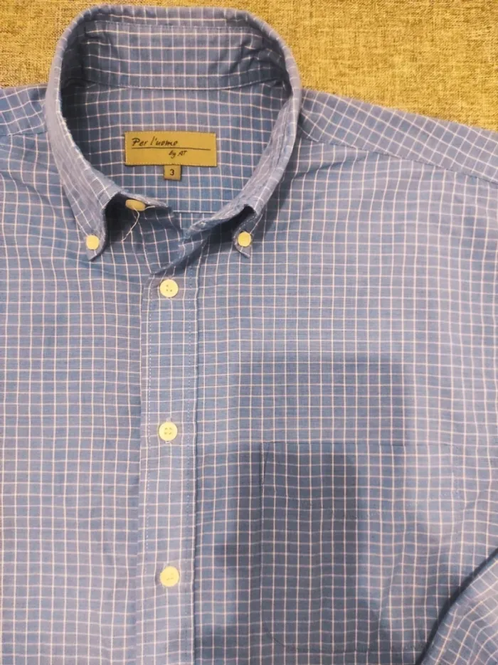 Chemise à carreaux Armand Thiery t.L t.3 - photo numéro 3