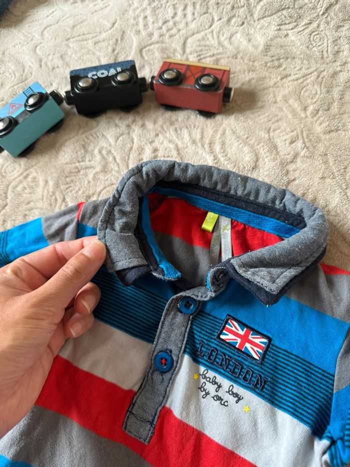 Polo en coton garçon 9 mois/71 cm Orchestra - photo numéro 2