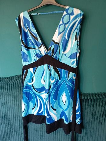 Tunique ou robe d'été tissu soyeux et fluide