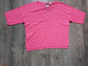 Magnifique pull rose candy fille 14 ans (164 cm) neuf