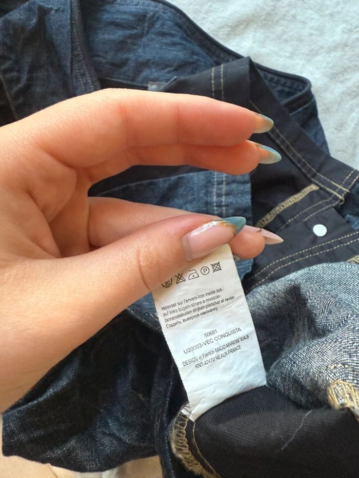 Veste / Blouse courte effet jean - photo numéro 9