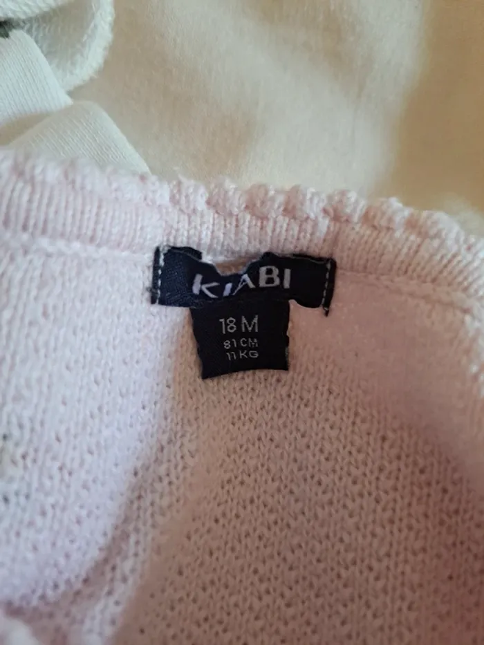 Gilet boutonné rose - photo numéro 5