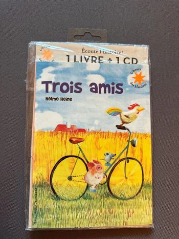 Livre CD trois amis histoire racontée et jeux