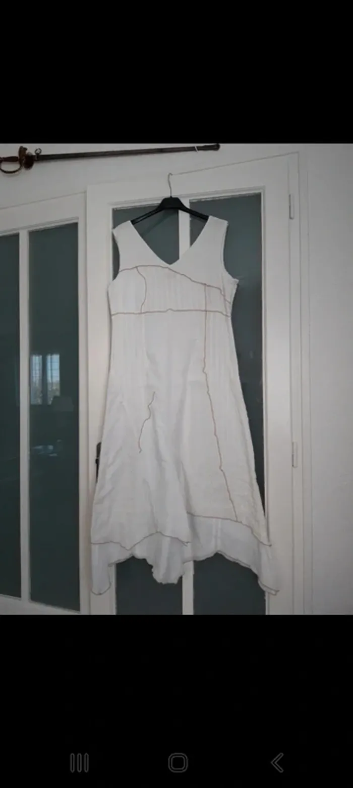 Robe blanche ecrue 42