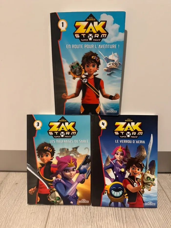 Lot 3 livres Zak Storm