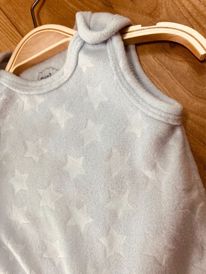 Taille 1 mois pyjama polaire garçon TAO bleu clair * étoiles * 💙 - photo numéro 4
