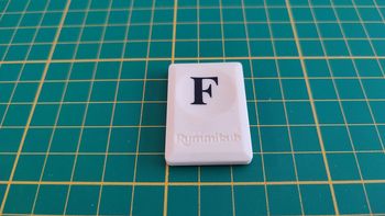 Tuile lettre F pièce détachée Rummikub lettres le rami des lettres Parker #C40