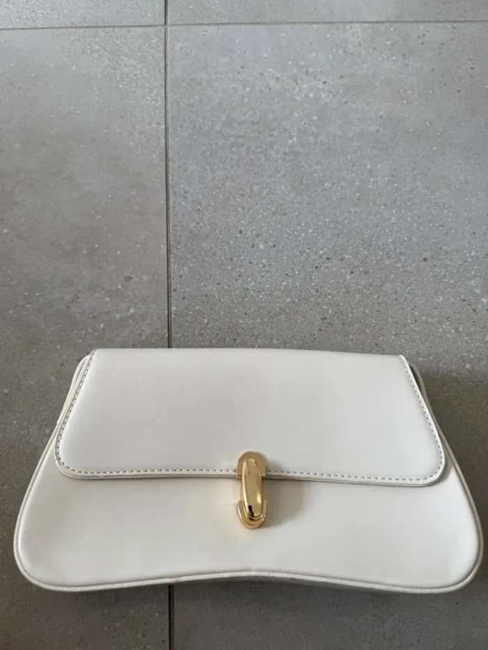 Sac à bandoulière blanc Motf, neuf, 27x14cm