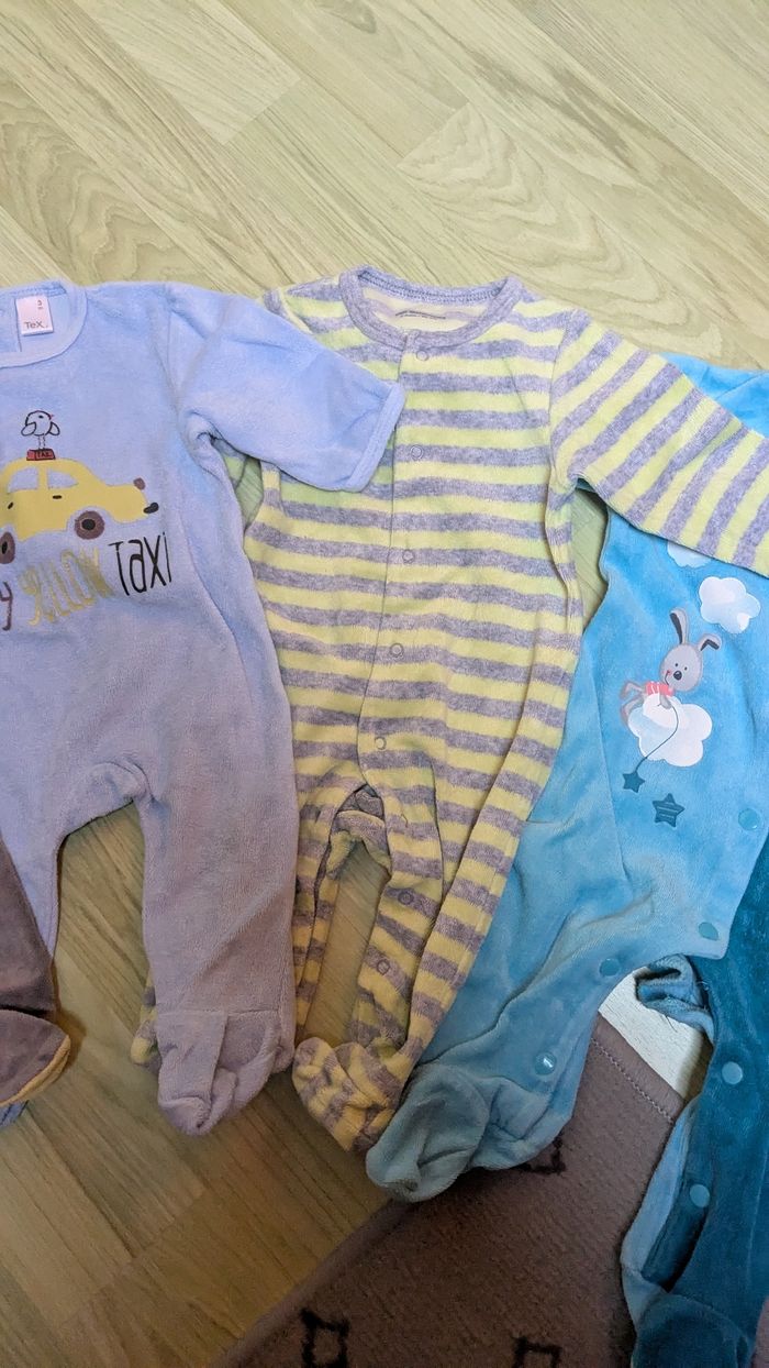 Lot de 6 pyjamas chauds 3 mois - photo numéro 3