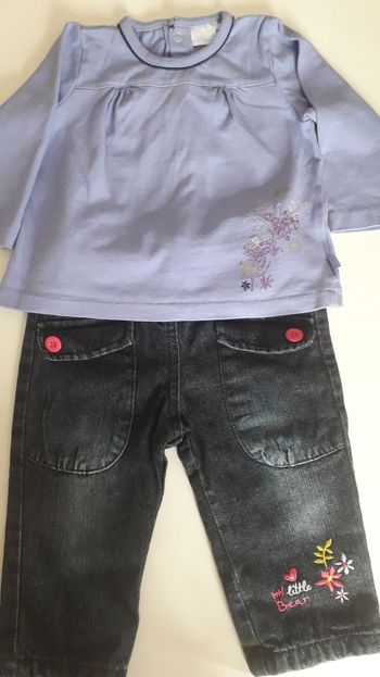 Ensemble jran et tunique Cadet Roussselle 12 mois