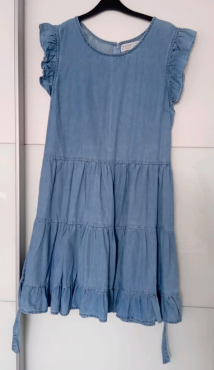 Robe Denim Souple Bleu Ciel, Taille 44 - photo numéro 3