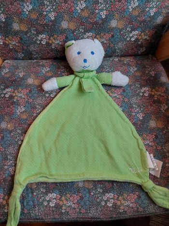 Doudou mouchoir ourson musti