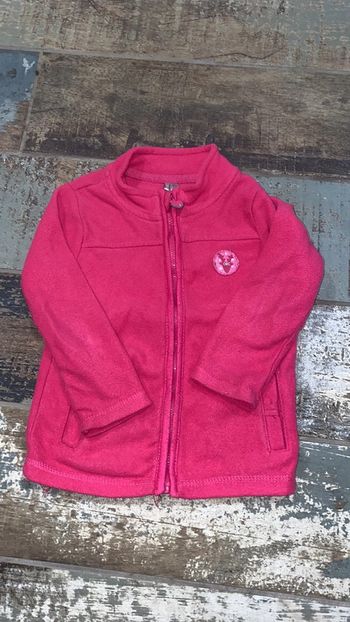 Veste polaire fuchsia 23 mois