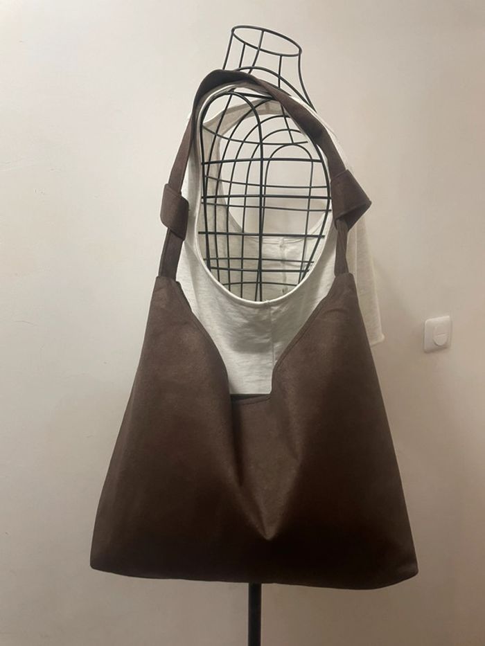 Sac Fourre-Tout marron Vintage, sac neuf - photo numéro 14