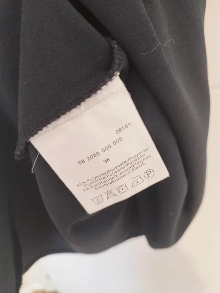 Robe noire "La Halle" - Taille 38 - photo numéro 5