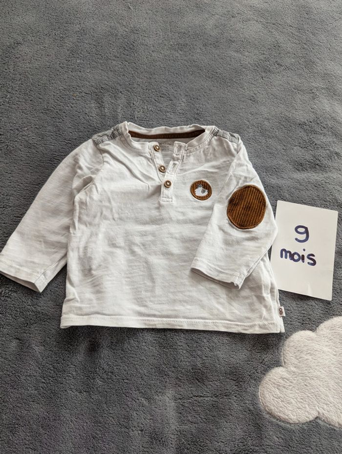 T-shirt manches longues - 9 mois - Obaïbi