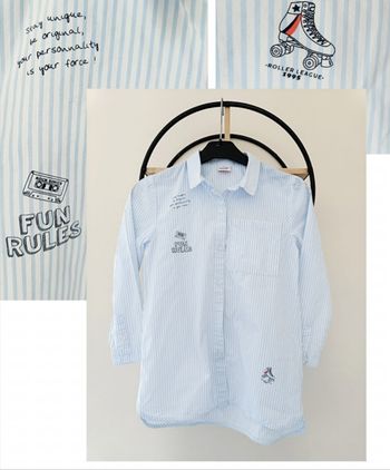 8 ans chemise tunique tape a l'oeil