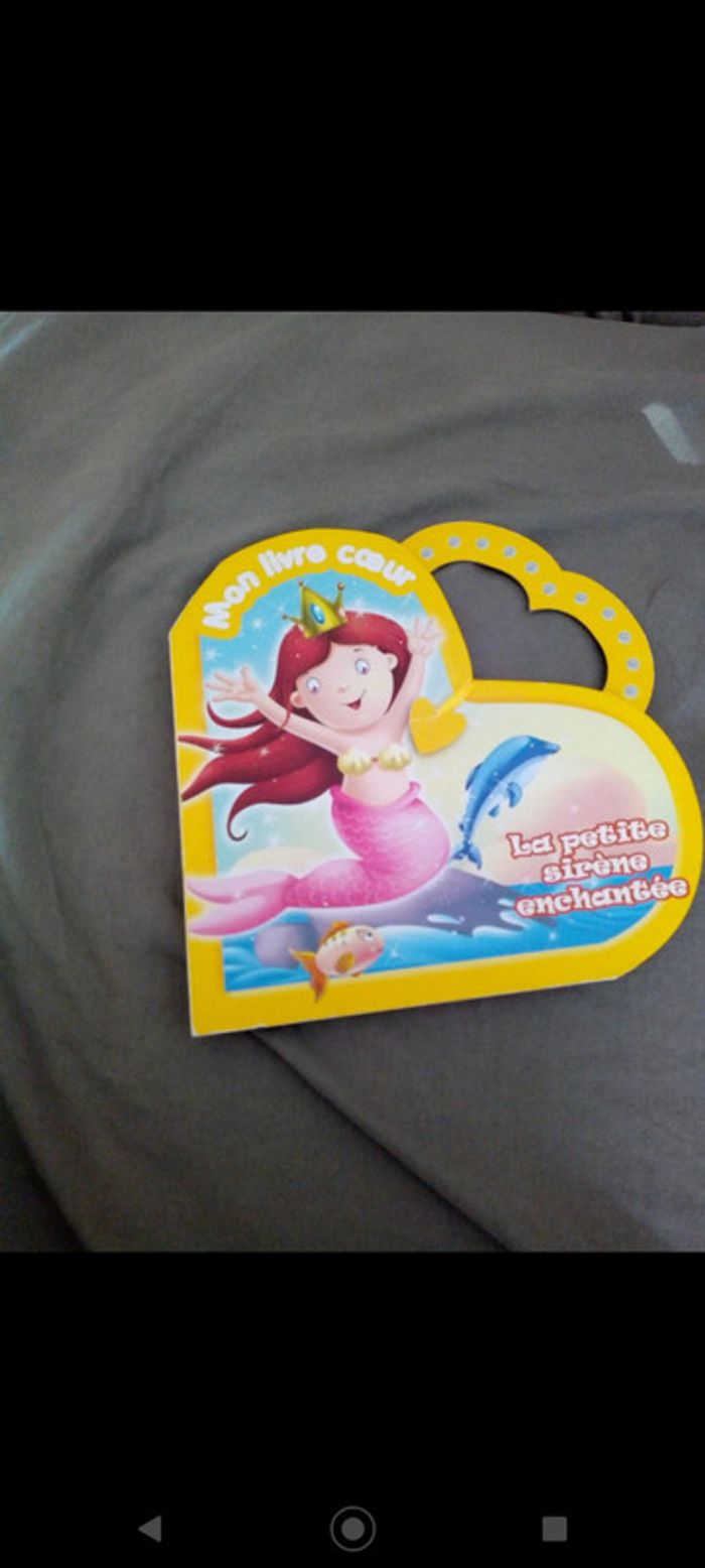 Mon livre cœur La petite sirène enchantée