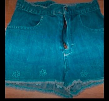 Short fille en jean