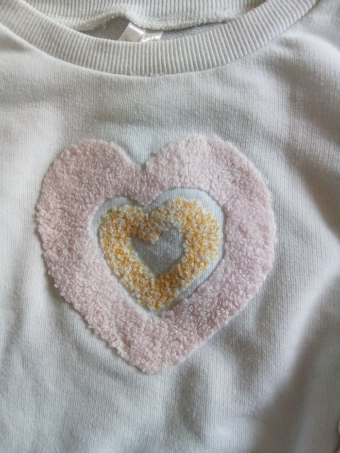 Sweat blanc forme ample avec impression en relief Orchestra taille 23 mois - photo numéro 5